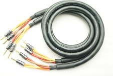 MOGAMI 3104 2 Paar 5m Lautsprecherkabel Bananen Beryllium Stecker 14,5mm OFC ...