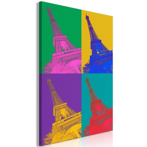 Paris eiffelturm abstrakt bunt - paris,