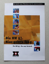 Broschüre Hanning&Kahl Weichenantriebe: Die HW 61. Hier geht's lang.