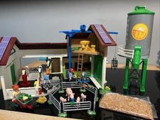 Playmobil 70132 Großer Bauernhof mit Silo, Bauernhoftiere, gebraucht