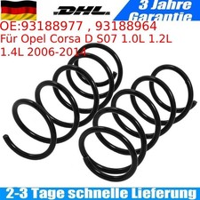 2x Federn Fahrwerksfeder Vorne L+R für Opel Corsa D S07 1.0L 1.2L 1.4L 2006-2014