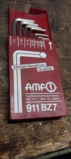 Sechskantschraubendreher Satz Inbuss Zoll Größen AMF Vollständig!West Germany!