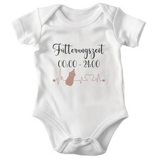Unisex Babybody Weiss Kurzarm