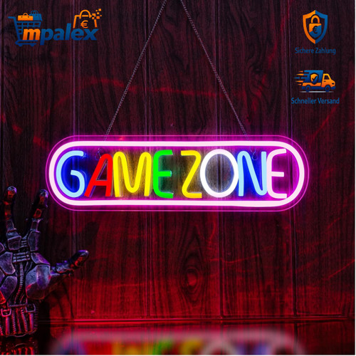 Neon schild gaming zone - neon,