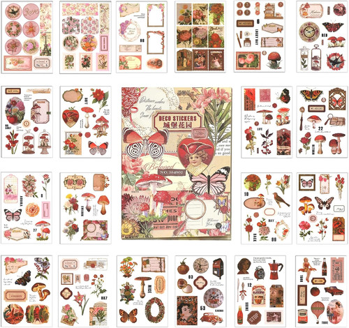 Scrapbook sticker set vintage - scrapbook,