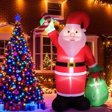 Weihnachtsmann aufblasbar led - weihnachtsmann,