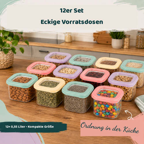 Teilig vorratsdosen set mit - 12-teilig,