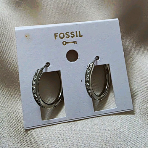 Fossil ohrringe creolen huggie - ohrringe,