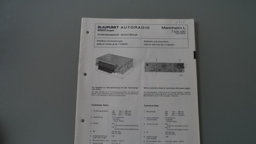 Blaupunkt autoradio mannheim - autoradio, l