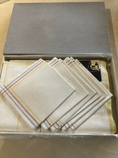 6x Geschirrtücher + 1x Tuch Halbleinen Vintage 60er/70er Jahre OVP Handtücher