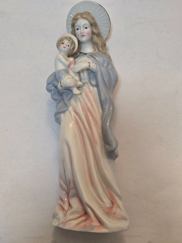 Vintage porzellan madonna mit - vintage,