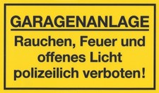 ✿ Schild - Garagenanlage -