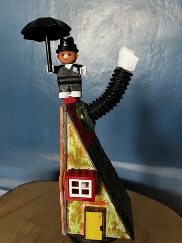 Upcycling kunst modell pan tau - kunst,