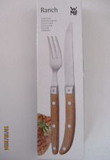 WMF STEAKBESTECK-SET RANCH 2-TEILIG, 1 STEAKMESSER UND 1 STEAKGABEL