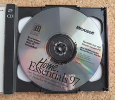 Microsoft Home Essentials 97_2 CDs_deutsch, Encarta Weltatlas, Microsoft Fußball
