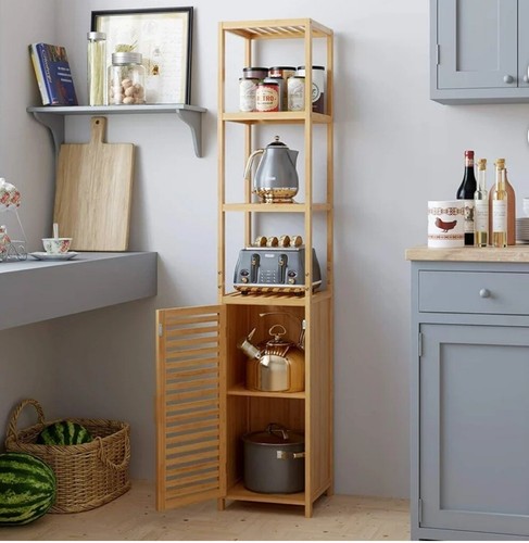 Bambus hochschrank badezimmer - bambus, hochschrank,