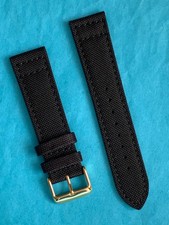Uhrband Eulit Canvas Leder 22