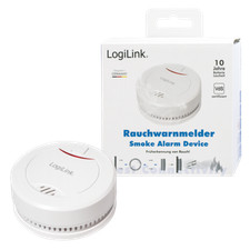 LogiLink Rauchmelder VdS 10 Jahres Batterie 85dB Feuermelder Brandmelder Alarm