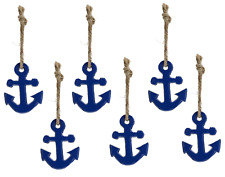 6er Set Deko Hänger - Anker