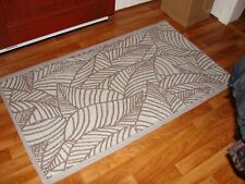 Indoor - Outdoor Teppich 90 x 150 cm -  Garten Terasse Camping - Blätter Taupe