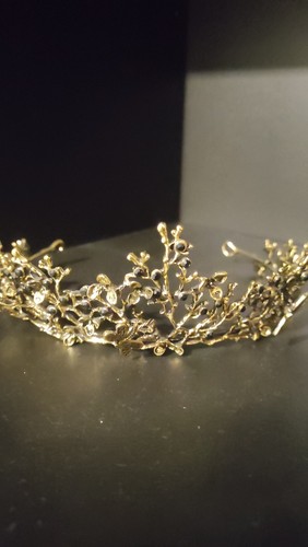 Krone tiara antikgold mit - antikgold,