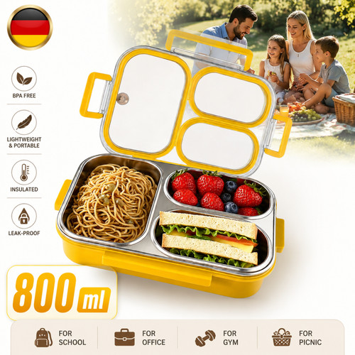 Auslaufsichere edelstahl bento - auslaufsichere,