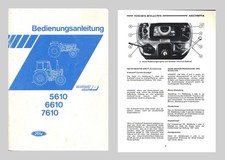 FORD Schlepper 5610 6610 7610 Bedienungsanleitung Original 1985