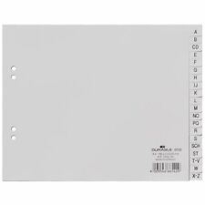 DURABLE Register 6500 2/3 A4 A-Z halbe Höhe grau 20 teilig