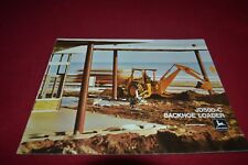 John Deere 500-C Heckbagger Lader Für 1972 Dealer's Broschüre AMIL15