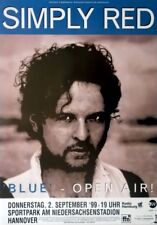 SIMPLY RED - 1999 - Live In Concert - Blue Tour - Poster - Hannover