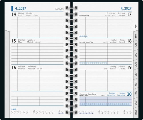 Edler leder taschenkalender - leder,