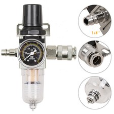 Druckluft Wasserabscheider 1/4" 10 bar Druckminderer Wartungseinheit mit Filter