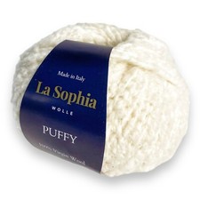 La Sophia Wolle Puffy Bouclé Strickgarn 100% Schurwolle Wolle zum Stricken