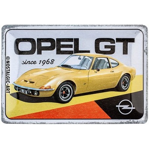 Relief blechschild opel - gt",