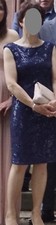 Cocktailkleid Etuikleid Brautmutterkleid Christian Berg Gr. 34, dunkelblau