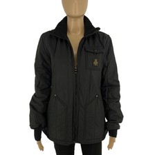 RefrigiWear Schwarz Regen Beweis Mantel Jacke Größe M