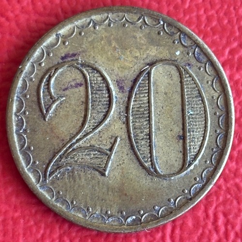 Pfennig wertmarke notgeld - 20,