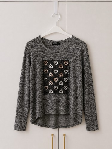 Glitzer herzen shirt - herzen,