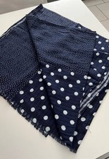 Schal blau weiß Punkte Anker