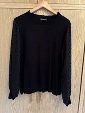 Damen Pullover Schwarz mit