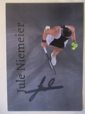 Jule Niemeier, Deutschland, Tennis, seltene, handsignierte Autogrammkarte