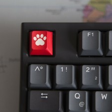 rote Pfote ABS Tastenkappe