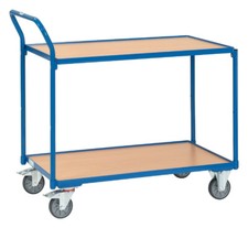 Fetra Tischwagen mit Griff Transportwagen 2 Etagenwagen Kommissionierwagen 300kg