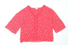 Monsoon Damen Bluse rot Blumen