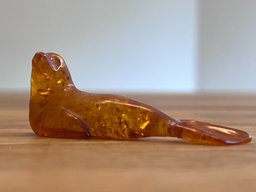 Bernsteinfigur robbe - bernsteinfigur,