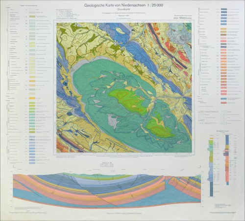 Geologische karte alfeld - karte,