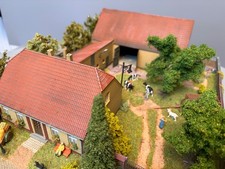 Kleines Diorama Bauernhof mit