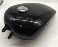 Tank für Harley-Davidson Sportster Schwarz Mit Chrom Tankdeckel 