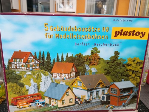 Eisenbahn modellbau dorfset - eisenbahn,