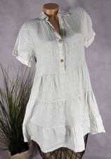 Italy rein LEINEN sommer KLEID